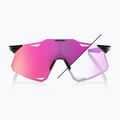 Ochelari de soare 100% Hypercraft gloss black/photochromic purple mirror 7