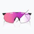 Ochelari de soare 100% Hypercraft SQ gloss black/photochromic purple mirror 8