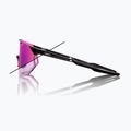 Ochelari de soare 100% Hypercraft SQ gloss black/photochromic purple mirror 9
