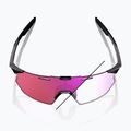 Ochelari de soare 100% Hypercraft SQ gloss black/photochromic purple mirror 10