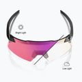 Ochelari de soare 100% Aerocraft gloss black/purple mirror photochromic 3