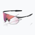 Ochelari de soare 100% Hypercraft SQ gloss light grey/rose gold mirror photochromic