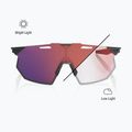 Ochelari de soare 100% Hypercraft SQ gloss light grey/rose gold mirror photochromic 4