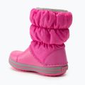 Ghete pentru copii Crocs Winter Puff Kids electric pink/light grey 3