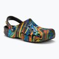 Papuci pentru femei Crocs Baya Seasonal Printed Clog black/multi