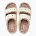 Papuci Crocs Classic Cozzzy Sandal bone/mushroom 12