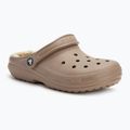 Papuci Crocs Classic Lined Clog mushroom/bone