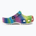 Șlapi de copii Crocs Classic Spray Dye alb/multi pentru copii 3