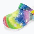 Șlapi de copii Crocs Classic Spray Dye alb/multi pentru copii 8