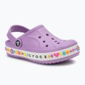 Papuci pentru copii Crocs Bayaband Charm Band Clogs orchid 2