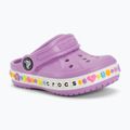 Papuci pentru copii Crocs Bayaband Charm Band Clog Toddler orchid 2