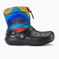 Cizme de zăpadă pentru copii Crocs Classic Lined Spray Dye Boot Kids black/multi 2