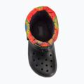 Cizme de zăpadă pentru copii Crocs Classic Lined Spray Dye Boot Kids black/multi 5