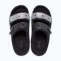 Papuci Crocs Classic Cozzzy Glitter Sandal black/silver 5