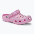 Crocs Classic Glitter Clog Flamingo pentru copii