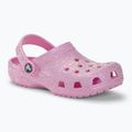 Crocs Classic Glitter Clog Flamingo pentru copii 2