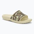 Șlapi Crocs Classic Printed bone flip-flops