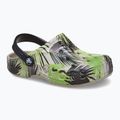 Papuci pentru junior Crocs Baya Seasonal Printed Clog cobblestone/tropical 9