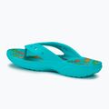 Papuci pentru femei Crocs Baya II Graphic Flip digital aqua/multi 3