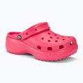Papuci pentru femei  Crocs Classic Platform Clog hyper pink