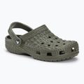 Papuci Crocs Classic Crocskin dusty olive 2