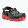 Papuci pentru copii Crocs Duet Max II Clog Toddler black/varsity red 2