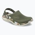 Papuci Crocs LiteRide 360 Marbled Clog army green/multi 9