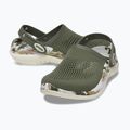 Papuci Crocs LiteRide 360 Marbled Clog army green/multi 10