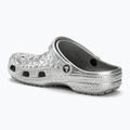 Șlapi Crocs Classic Metallic Crocskin argint 4