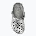 Șlapi Crocs Classic Metallic Crocskin argint 6