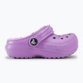 Papuci pentru copii Crocs Classic Lined orchid 3