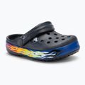 Papuci pentru copii Crocs Crocband Lights Clog Toddler deep navy