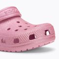 Papuci pentru copii  Crocs Classic Glitter Clog Toddler pink tweed glitter 8