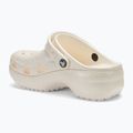 Papuci pentru femei Crocs Classic Platform Glitter chalk 4