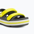 Sandale pentru copii Crocs Crocband Cruiser Toddler slate grey/acidity 7