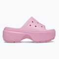 Papuci pentru femei Crocs Stomp Slide pink tweed 9