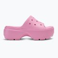 Papuci pentru femei Crocs Stomp Slide pink tweed 2