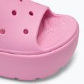 Papuci pentru femei Crocs Stomp Slide pink tweed 7