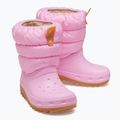 Ghete pentru copii Crocs Classic Neo Puff pink tweed/gum 10