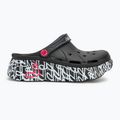 Papuci pentru femei SKECHERS JGoldcrown Max Cushioning Foamies Love True black 3