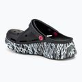 Papuci pentru femei SKECHERS JGoldcrown Max Cushioning Foamies Love True black 4