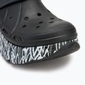 Papuci pentru femei SKECHERS JGoldcrown Max Cushioning Foamies Love True black 8