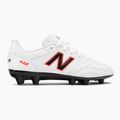New Balance 442 V2 Academy FG ghete de fotbal pentru copii alb JS43FWD2.M.035 2