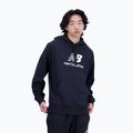 Tricou de antrenament pentru bărbați New Balance Essentials Essentials Stacked Logo French Terry Hoodie negru MT31537BK