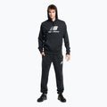 Tricou de antrenament pentru bărbați New Balance Essentials Essentials Stacked Logo French Terry Hoodie negru MT31537BK 4