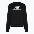 Tricou de antrenament pentru femei New Balance Essentials Essentials Stacked Logo French Terry Hoodie negru NBWT31533 5