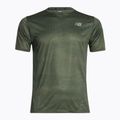 Tricou de alergare New Balance Top Printed Impact Run SS pentru bărbați, verde NBMT21263DON 6