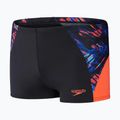 Pantaloni scurți de baie Speedo ECO END+ Splice pentru bărbați, negru/portocaliu 6