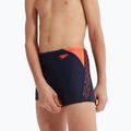 Speedo Hyper Boom Logo Splice slip de înot pentru copii navy/orange 12