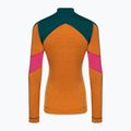 Bluză termică damă Smartwool Merino Baselayer Colorblock 1/4 Zip Boxed marmalade heather 4